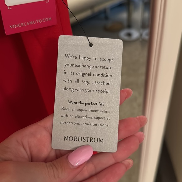 Vince Camuto Red Bow Neck Halter dress NWT - Picture 9 of 13